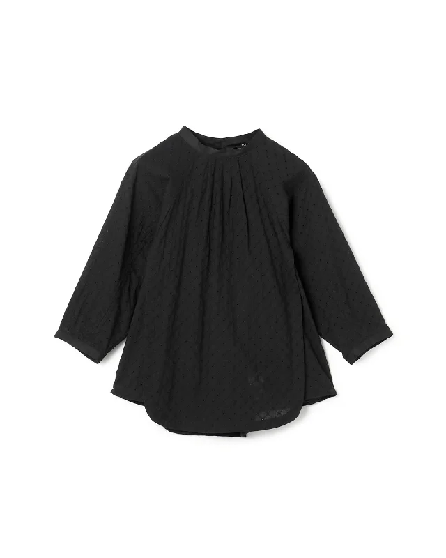 Low Prices Drawstring Sleeve Cutwork Lace Blouse