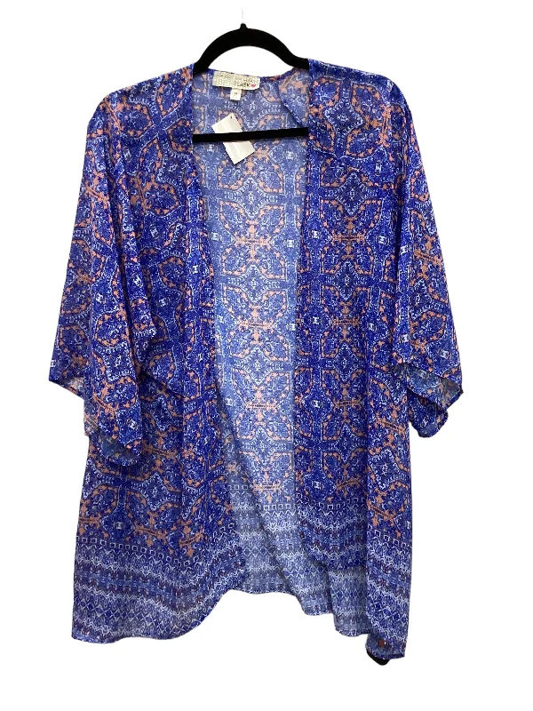 Act Now Blue Kimono Derek Heart, Size M