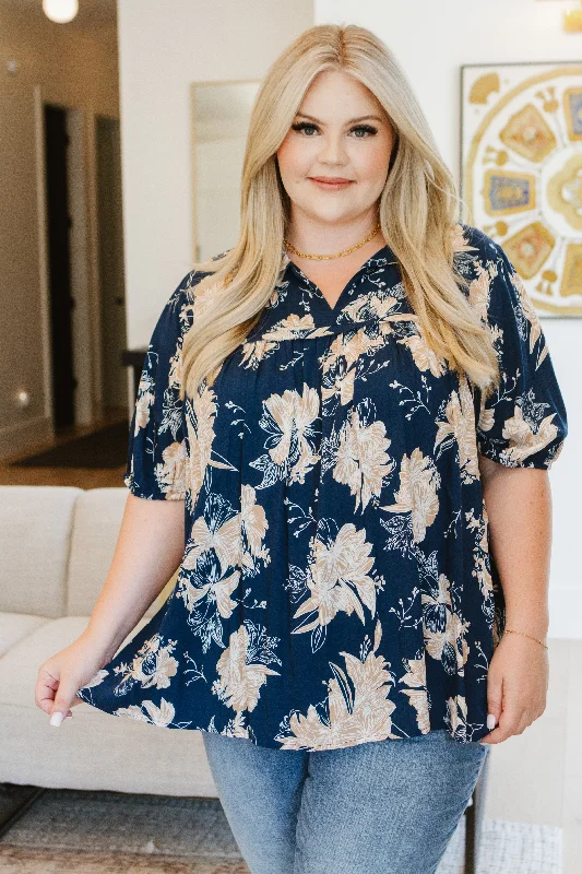 Can't Resist Just Coasting Floral Blouse