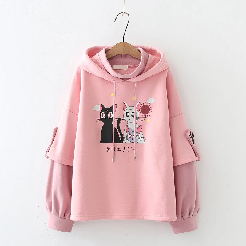 Weekend Deal Sailor Moon Cat Hoodie AD12766