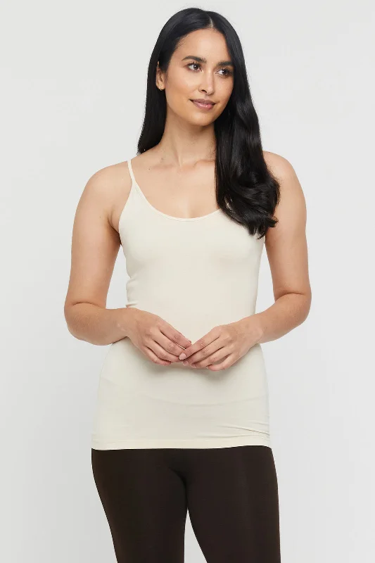 Price Cut Lucia Bamboo Cami - Ecru