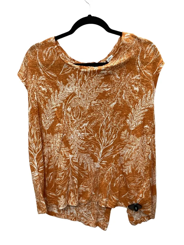 Weekend Shopping Bliss Orange Top Sleeveless Rachel Zoe, Size Xl
