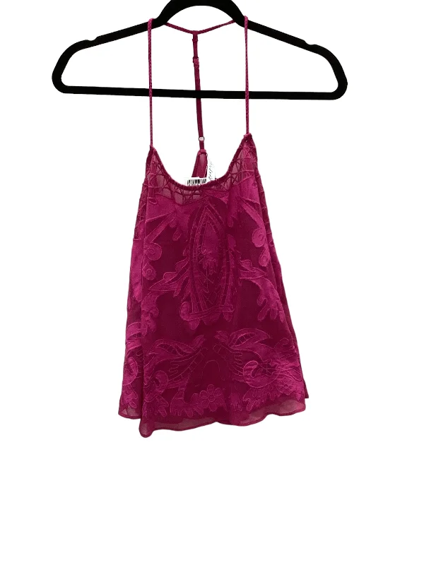 Weekend Offers That Dazzle Purple Top Sleeveless Andree By Unit, Size M