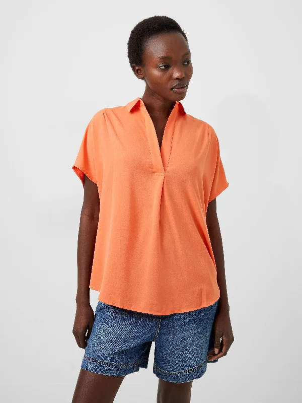 Low Price Crepe Light Sleeveless Popover