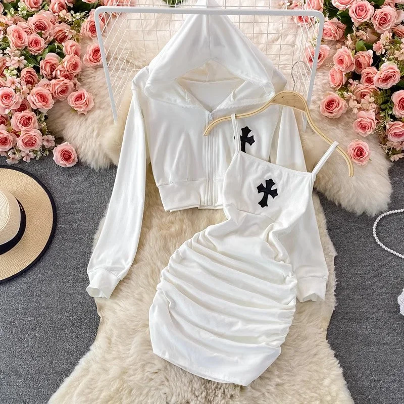 Savings Bonanza Embroidered two-piece suit, sexy dress     S4029