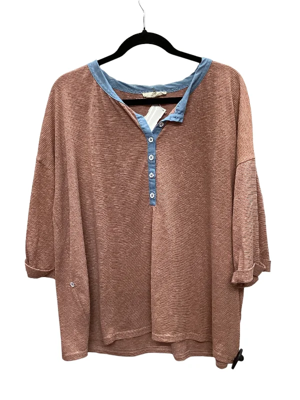 Sale Event Multi-colored Top Short Sleeve Entro, Size L