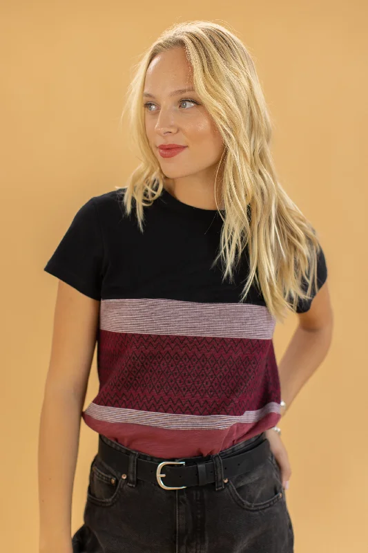 Season Finale Sale Top Mia Aztec Raspberry