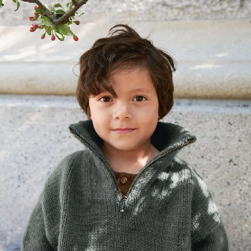 New Arrival Kinder Zipper Pullover Gino Strickanleitung - Sandnes Garn (Heft)