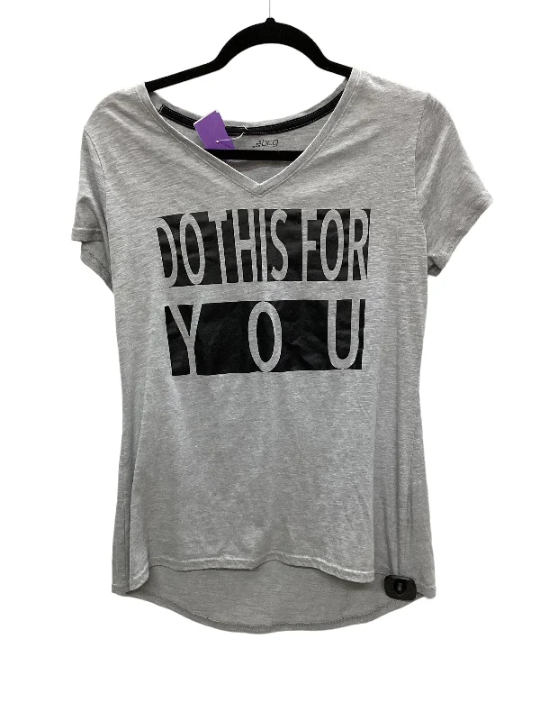 Season Finale Sale Grey Athletic Top Short Sleeve Bcg, Size L