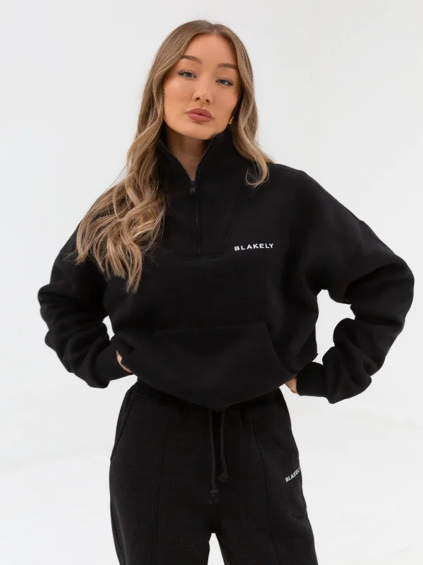 Special Savings Everyday 1/4 Zip Sweater - Black