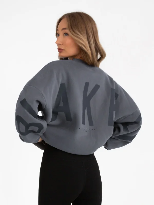 Must-Have Deals Isabel Tonal Oversized Sweater - Charcoal