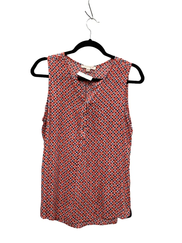 Half Price Blue Red & White Top Sleeveless Grand And Greene, Size S