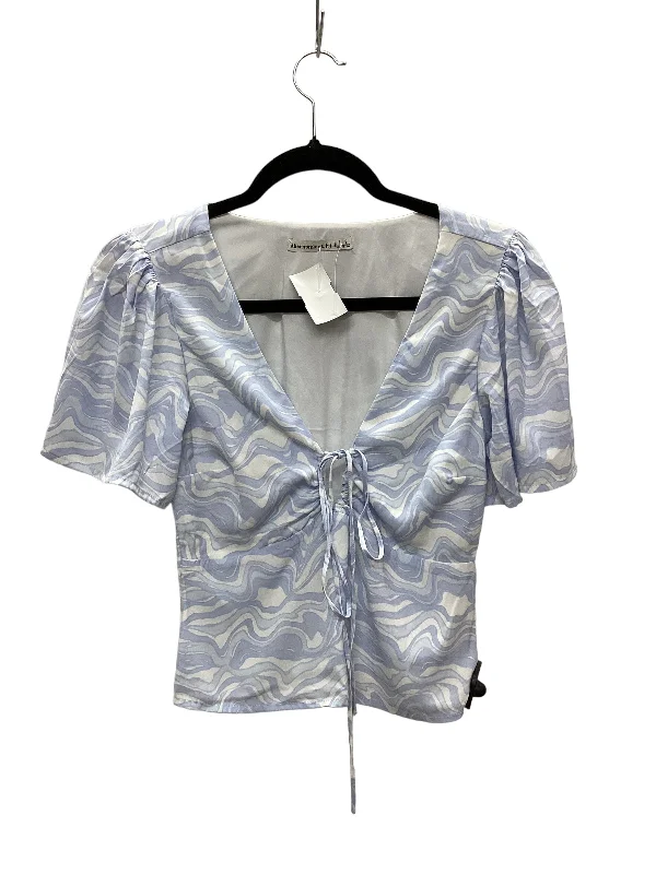 Weekend Offers That Impress Blue Top Short Sleeve Abercrombie And Fitch, Size S