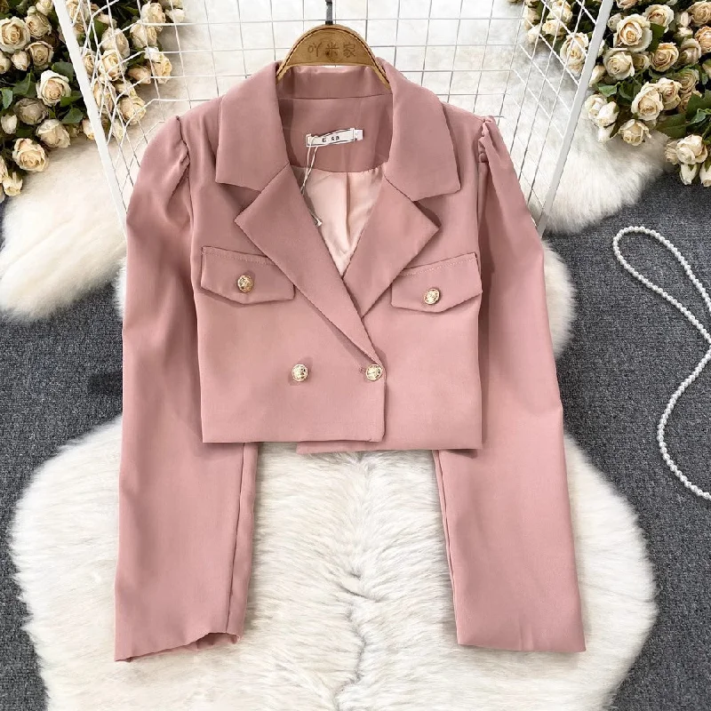 Savings Galore Fashion suit for women short jacket two-piece set, A-line pleated skirt      S4082