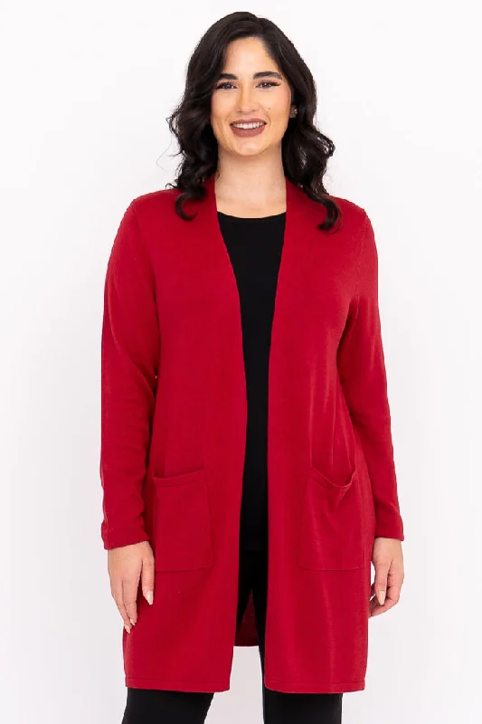 Bonus Savings Justine Sweater, Lipstick, Bamboo Cotton