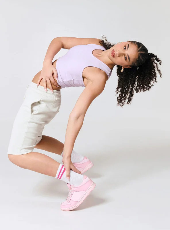 Special Discount Girls Go-Getter Racer Tank Lavender