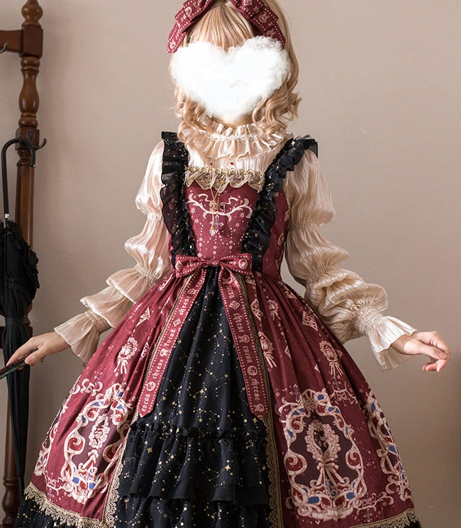Amazing Deals Cheese Cocoa~Star Drop Ceremony~Elegant Lolita Blouse Puff Sleeve Long Sleeve Shirt