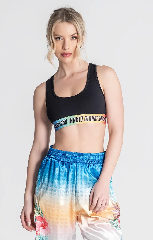 Markdown Madness Black Copacabana Crop Top