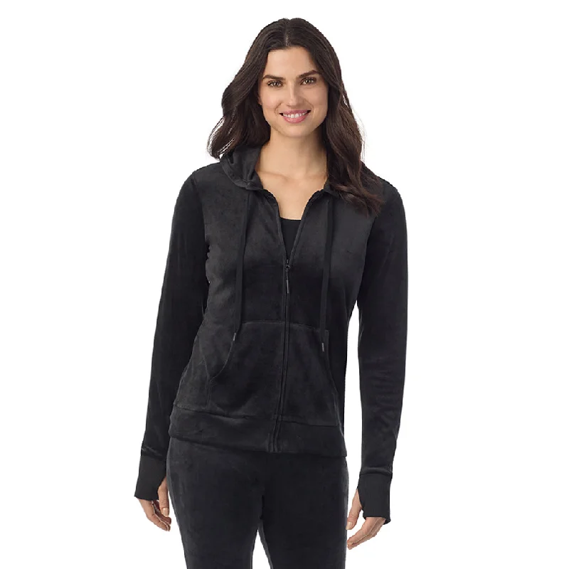 Extra Savings Stretch Velour Full Zip Hoodie