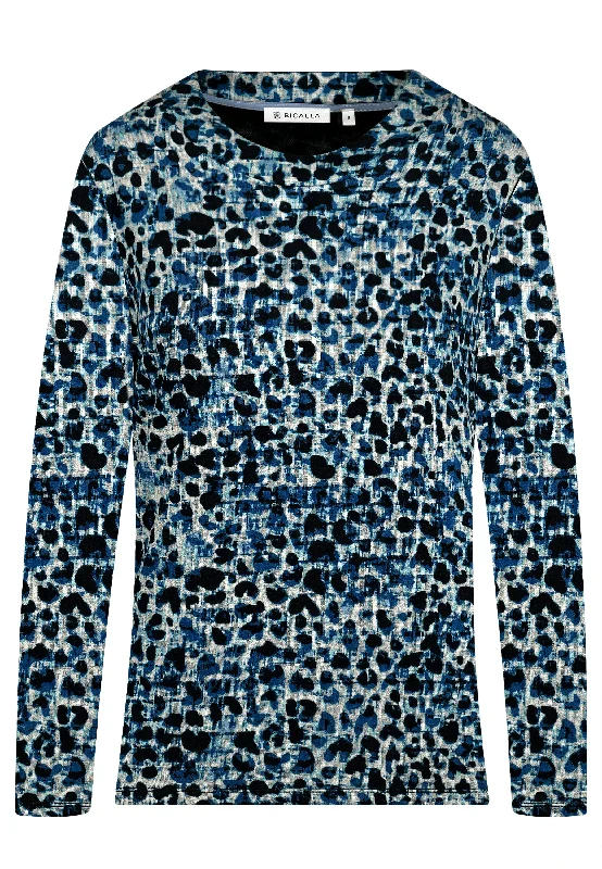 Fantastic Offers Faded Leo Print Top
