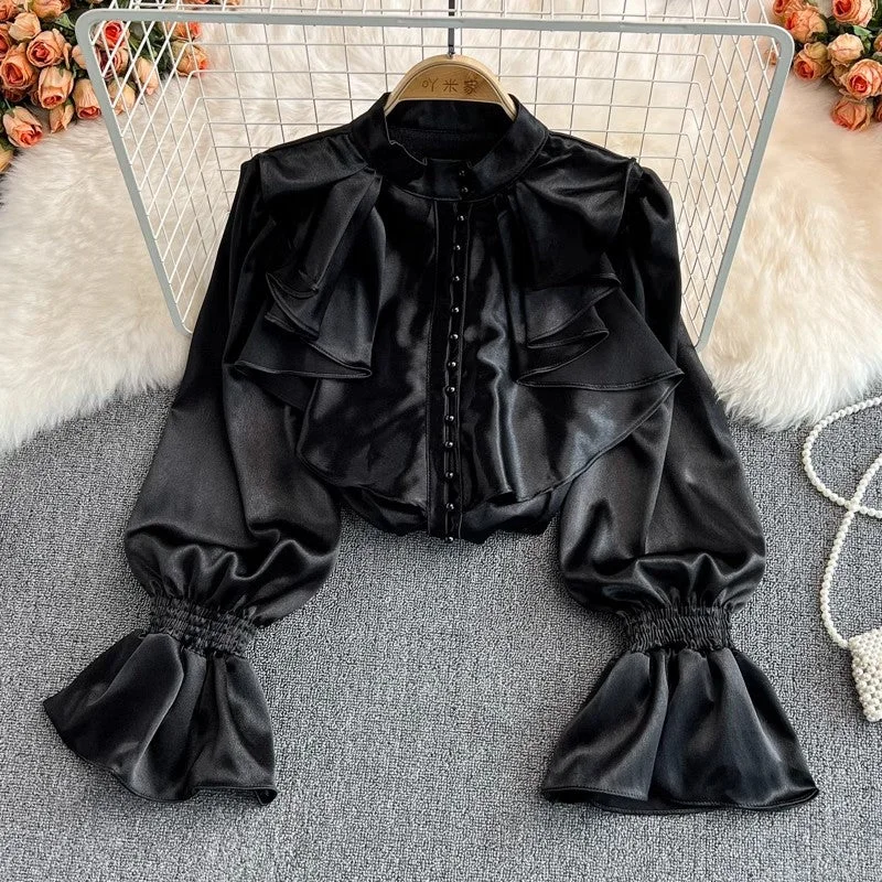 Weekend Savings Galore bell-sleeved loose top for women     S3885