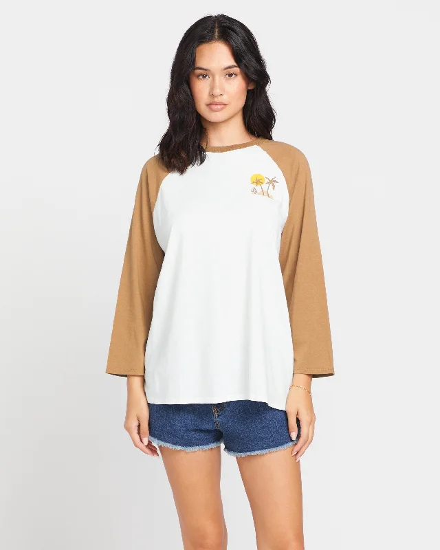 Weekend Discounts to Delight Pitch It To Me Long Sleeve Tee - Vintage Brown