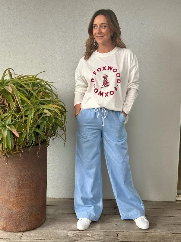Midnight Sale Statement Long Sleeve Egret