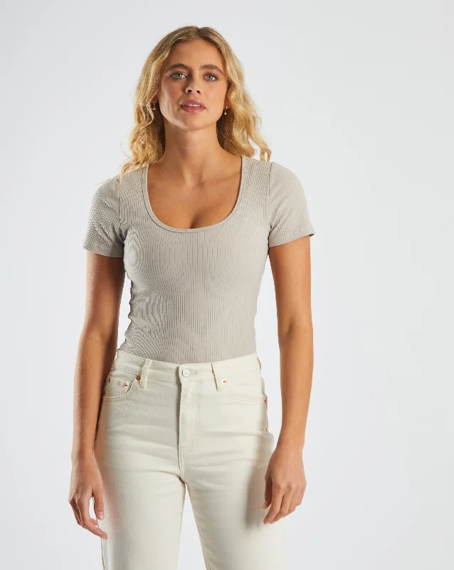 Deal Dash Kaleigh Body Suit Warm Stone