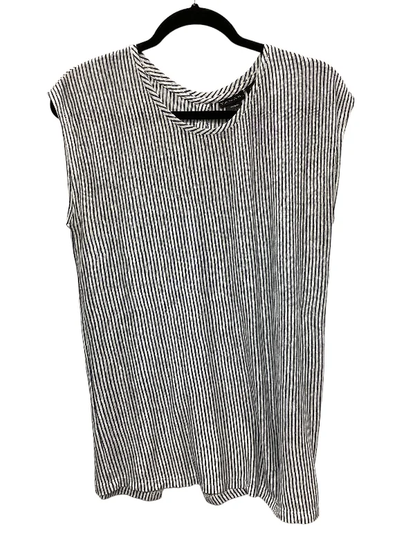 Weekend Bargains to Grab Blue Top Sleeveless Tahari By Arthur Levine, Size M