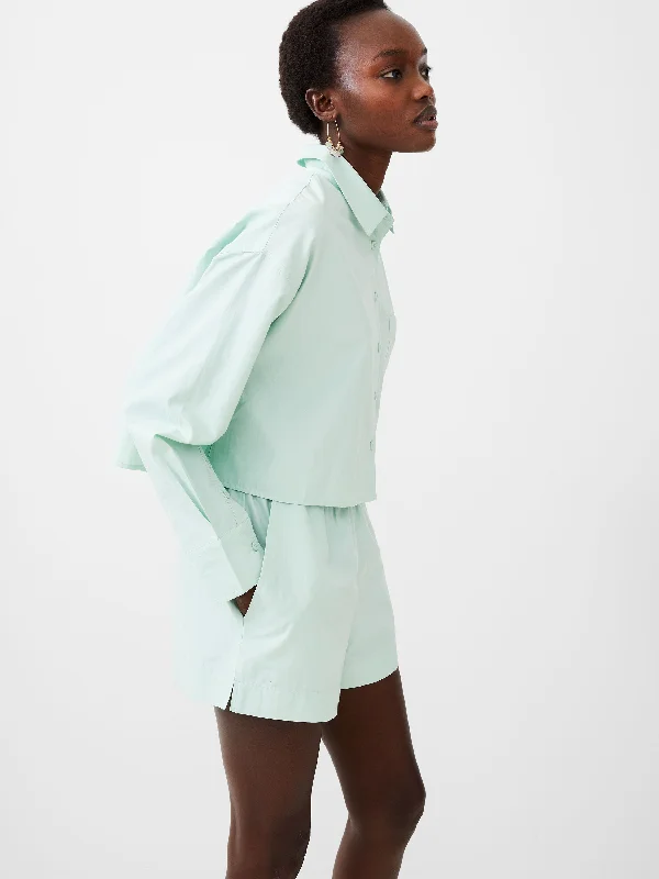 Weekend Savings Bonanza Cropped Poplin Shirt