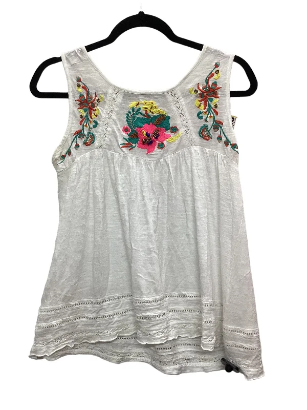 Special Discount White Top Sleeveless Cupio, Size M