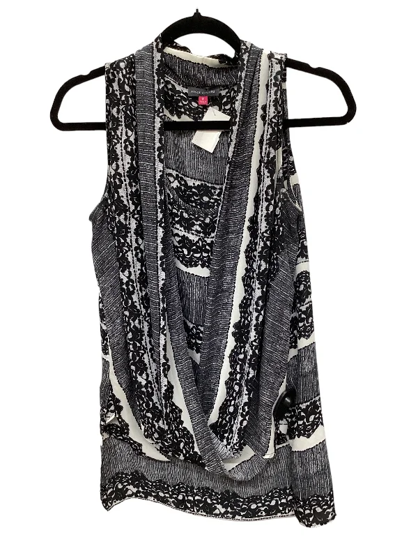 Celebrate the Weekend with Discounts Black Top Sleeveless Vince Camuto, Size M