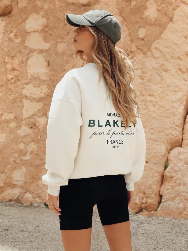 Cash Savings Monaco Oversized Sweater - Ivory