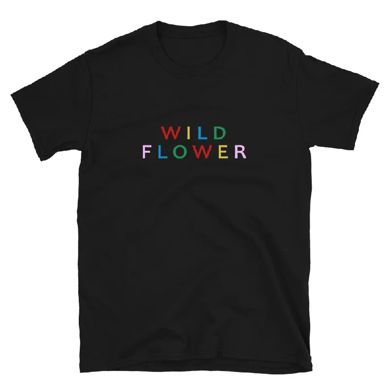 Daily Special THE ESSENTIAL BOYFRIEND TEE BLACK WILD FLOWER