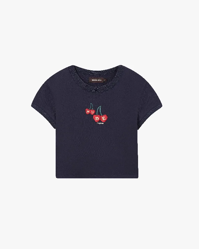 Final Clearance CERISE TOP NAVY