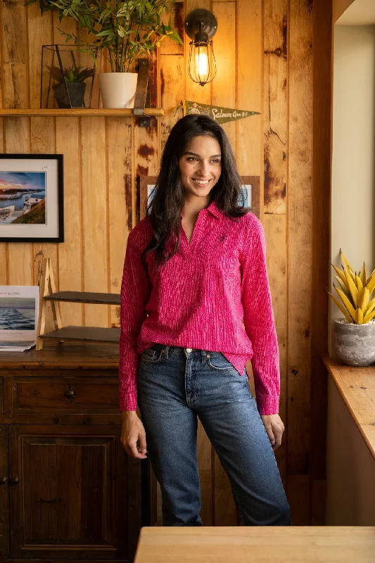 Closeout Maya Shirt - Raspberry Dash