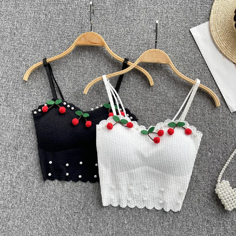 Early Access Cute cherry tops fashion girl tops    S180