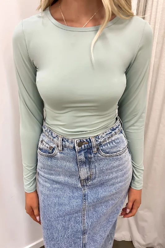 Limited Offer Eve Staple Long Sleeve Sage