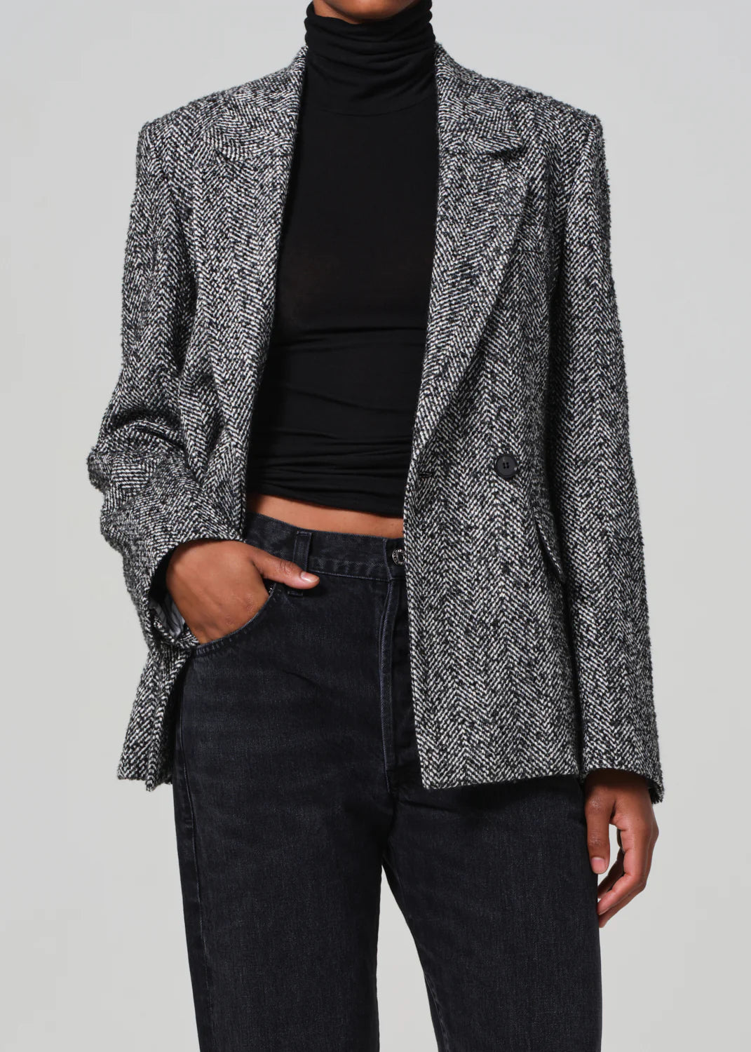 Super Discount Peppered Herringbone Matteau