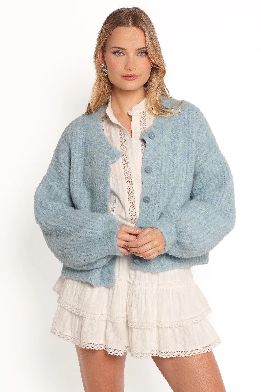 Price Slash Albertine Cardigan - Blue