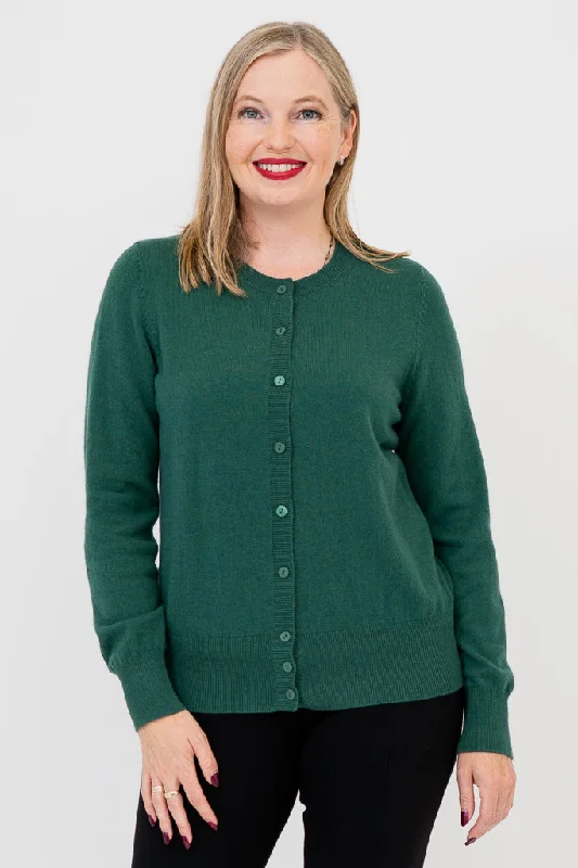 Deep Discounts Oakly Cardigan, Verduri, Wool Cashmere