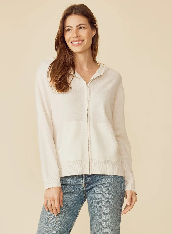 Deal Dash Colorado Cashmere Hoodie - Ivory