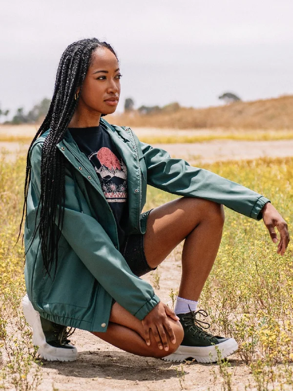 Act Fast Enemy Stone Windbreaker - Dark Pine