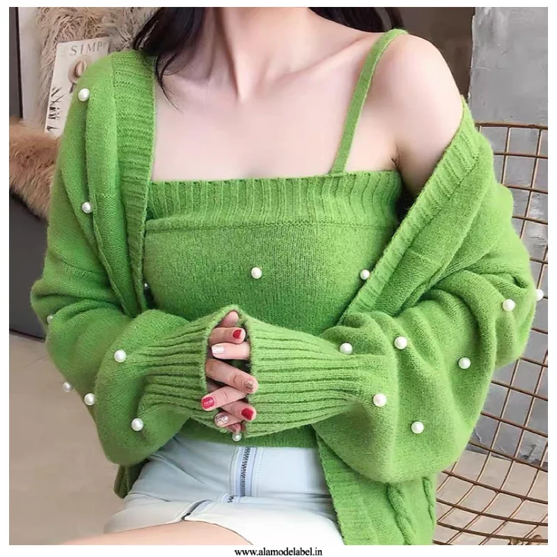 Unwind with Weekend Discounts Rover Pearled Sweater Set
