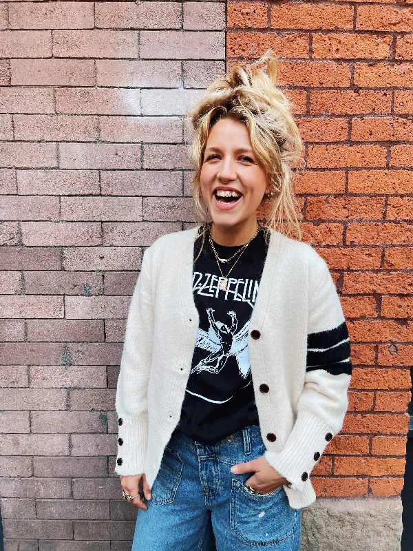 Weekend Savings Delight Dropout Varsity Sweater