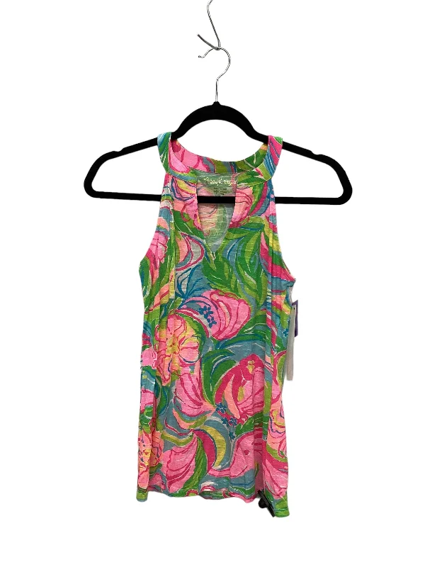 Weekend Deals That Amaze Floral Print Top Sleeveless Lilly Pulitzer, Size Xxs