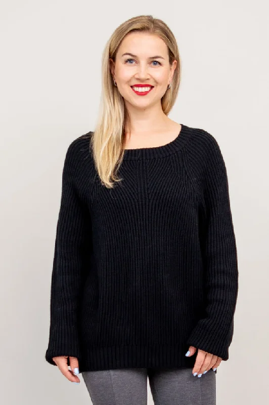 Price Slash Davis Sweater, Black