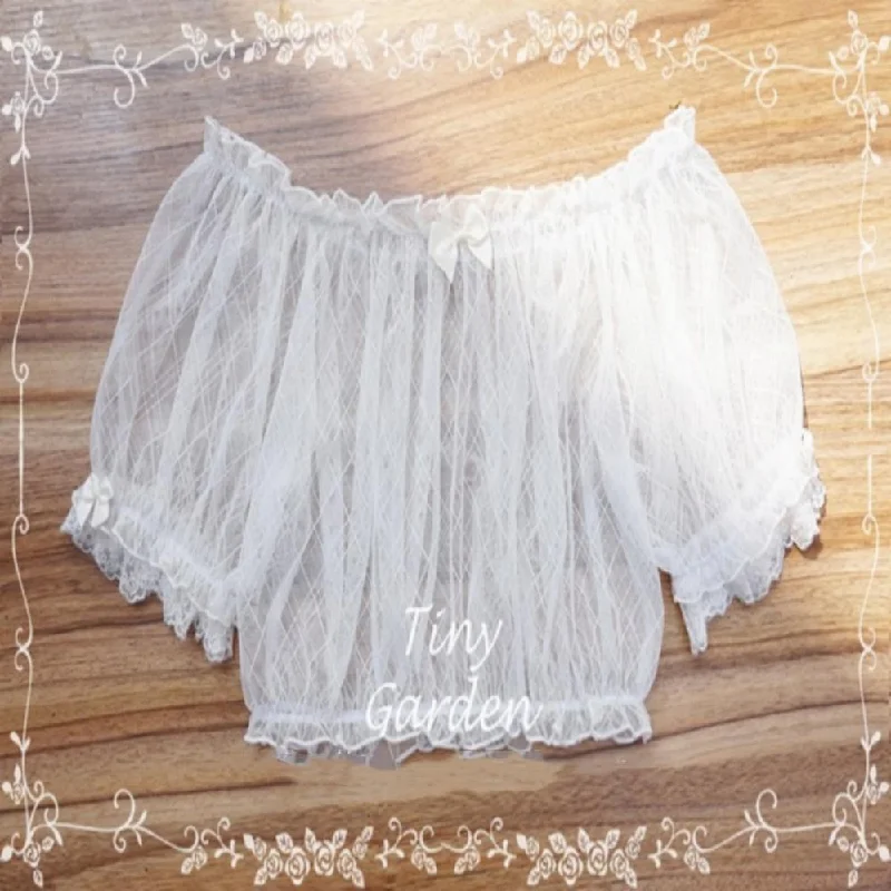 Hot Buy Tiny Garden~Summer Refreshment~Elegant Lolita Summer Lace A-line Neckline Blouse