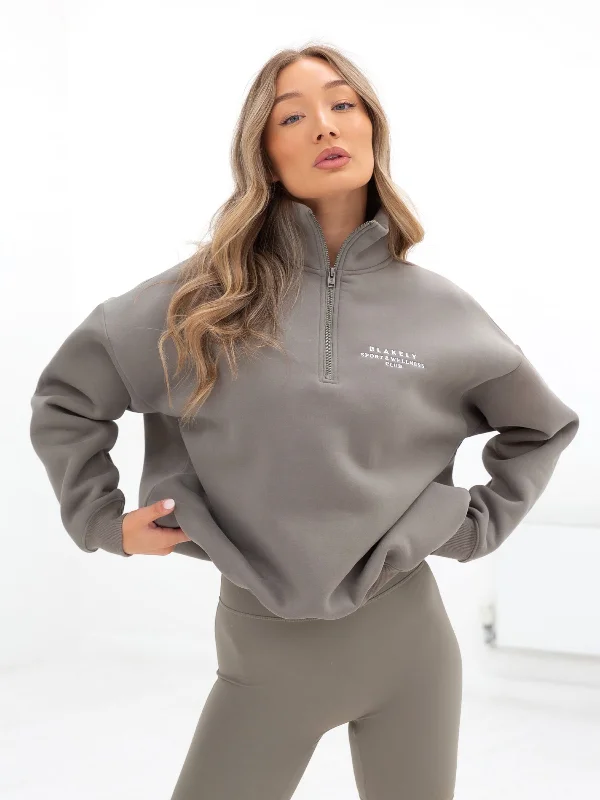Weekend Specials to Enjoy Ultimate 1/4 Zip Sweater - Safari Green