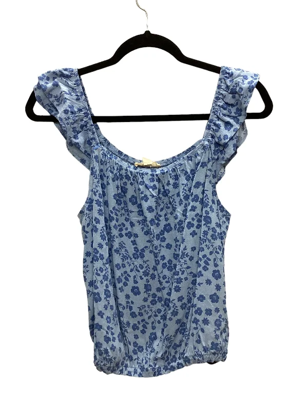 Final Clearance Blue Top Sleeveless Clothes Mentor, Size S